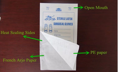 Sac de stérilisation adapté aux besoins du client de paquet, poches de soudure à chaud de papier de 60G Billerud